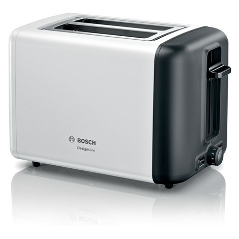 Bosch | TAT3P421 | DesignLine Compact Toaster | Power 970 W | Number of slots 2 | Housing material Stainless steel | White